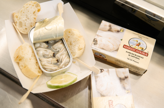 Almejas blancas al natural