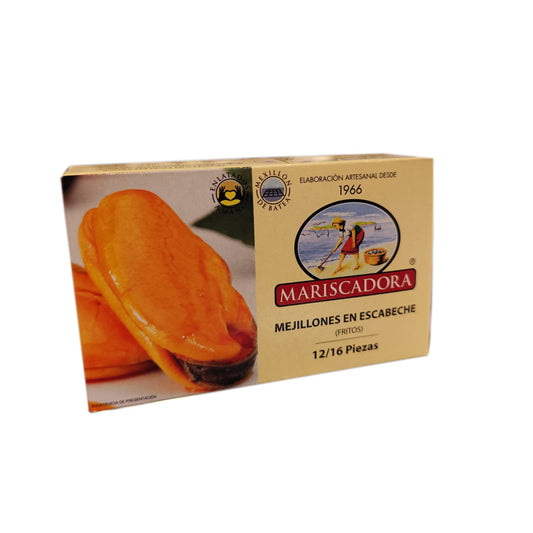 Mejillones en escabeche 12/16 piezas
