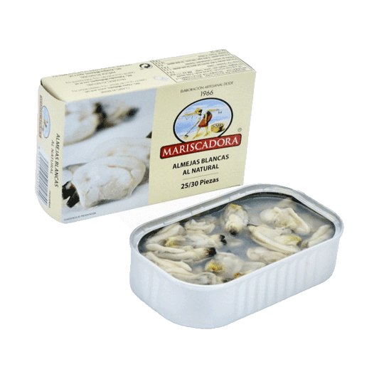 Almejas blancas al natural