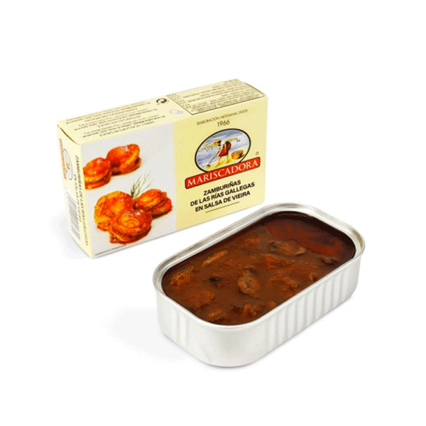 Zamburiñas en salsa de Vieira